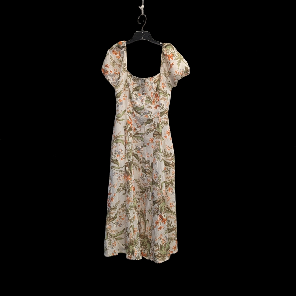 PAIGE Lindi Tan and Cream Midi Sundress - Picture 4 of 5